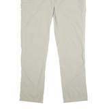 CARHARTT Mens Nylon Beige Relaxed Straight Trousers W32 L30 Workwear Casual Zip