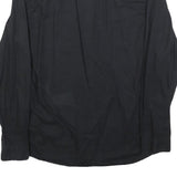 LEE Mens Black Cotton Blend Shirt L Long Sleeve Casual Button Closure