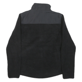 FILA Mens Black Polyester Blend Plain Full Zip Crew Neck Chunky Knit M Casual
