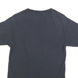 KISS Mens Black Band T-Shirt S Short Sleeve Crew Neck World Tour 77 Graphic