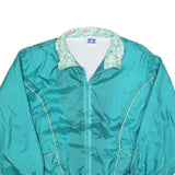 PRO SPIRIT Womens Teal Green Classic Jacket L Polyester Blend Zip Colourblock