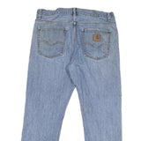 CARHARTT Mens Regular Fit Blue Denim Jeans W34 L29 Button Closure Casual Wear