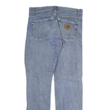 CARHARTT WIP Mens Jeans Blue Slim Straight Denim Medium W32 L31 Classic Zip