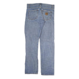 CARHARTT WIP Mens Jeans Blue Slim Straight Denim Medium W32 L31 Classic Zip