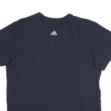 ADIDAS Mens Black Cotton T-Shirt M Short Sleeve Crew Neck Logo Graphic