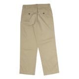 TOMMY HILFIGER Mens Cotton Blend Beige Regular Fit Straight Trousers W28 L27