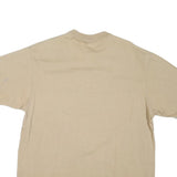 CARHARTT Mens Beige Henley T-Shirt L Short Sleeve Cotton Blend Workwear