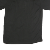 HARRINGTON Mens Black Cotton Shirt M Round Table Pizza Logo Button Up