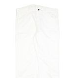 DICKIES Mens Jeans White Relaxed Straight Denim Fair W38 L32 Workwear Zip