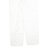 DICKIES Mens Jeans White Relaxed Straight Denim Fair W38 L32 Workwear Zip