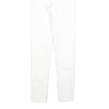 LEVI'S Womens White Slim Skinny Denim Raw W23 L25 Cotton Blend Zip Jeans
