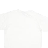 ADIDAS Mens White Gold Logo Graphic T-Shirt L Short Sleeve Crew Neck Casual