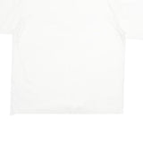 ADIDAS Mens White Gold Logo Graphic T-Shirt L Short Sleeve Crew Neck Casual