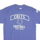 NFL Mens Blue Colts Football T-Shirt M Short Sleeve Crew Neck NFL Logo