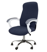 Anyseat Navy Office Chair Cover – Waterproof Stretchable Spandex Jacquard Slipcover, Anti‑Dirt Protection