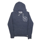 SUPERDRY Mens Navy Blue Pullover Hoodie S Athletic League Cotton Blend