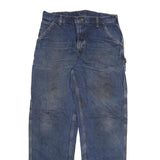 CARHARTT Mens Blue Denim Relaxed Straight Leg Cotton Blend Medium Wash W36 L36