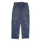 CARHARTT Mens Blue Denim Relaxed Straight Leg Cotton Blend Medium Wash W36 L36
