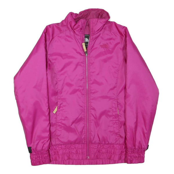 THE NORTH FACE Womens Pink Jacket XS Polyester Blend Plain Zip Outdoor