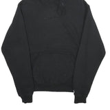 CHAMPION Mens Black Pullover Hoodie S Classic Cotton Blend Drawstring