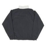 ADIDAS Mens Black & White Track Jacket M Nylon Plain Zip Casual Sportswear