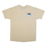 ANVIL Mens Beige Cotton Graphic T-Shirt XL Short Sleeve Crew Neck Resort Print
