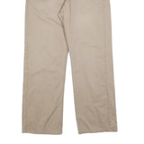 DOCKERS Mens Relaxed Beige Cotton Blend Trousers W32 L30 Casual Classic Fit
