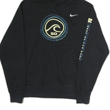NIKE Mens Black San Diego Surf Cup Pullover Hoodie S Printed Logo