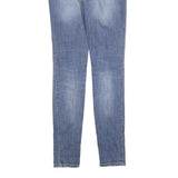 JECKERSON Womens Slim Blue Denim Light Wash Jeans W27 L32 Zip Pocket