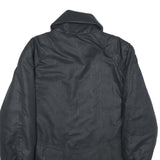 Womens Black Jacket UK 18 Polyester Zip Plain Casual Lightweight Outerwear