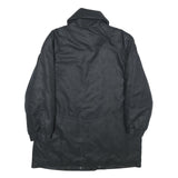 Womens Black Jacket UK 18 Polyester Zip Plain Casual Lightweight Outerwear