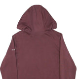 COLUMBIA Mens Maroon Hoodie M Cotton Blend Pullover Casual