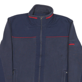 TOMMY HILFIGER Mens Navy Blue Jacket L Cotton Blend Zip Casual Sportswear