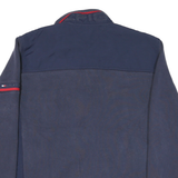 TOMMY HILFIGER Mens Navy Blue Jacket L Cotton Blend Zip Casual Sportswear