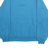 CHEETAH Womens Blue & White Collared S Sweatshirt Polyester Blend Pullover