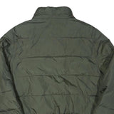 TOMMY HILFIGER Mens Green Bomber Jacket S Polyester Blend Plain Zip Casual