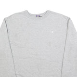 CHAMPION Mens Grey Crew Neck M Cotton Blend Pullover Sweatshirt