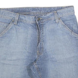 CANDA Mens Denim Blue Casual Shorts M W34 Cotton Blend Lightweight