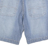 CANDA Mens Denim Blue Casual Shorts M W34 Cotton Blend Lightweight