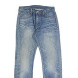 LEVI'S 501 Mens Jeans Blue Regular Straight Denim Medium W30 L32 Classic Button