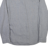 U.S. POLO ASSN Mens Blue Button-Down Shirt M Cotton Blend Classic Fit Casual