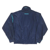 TURNING POINT Mens Navy Blue Jacket L Polyester Blend Zip Casual Retro Bomber