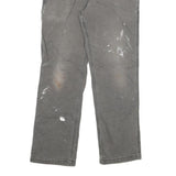 CARHARTT Mens Jeans Grey Relaxed Straight Denim Medium W34 L32 Workwear Utility