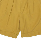 YOUR SHOW Womens Shorts Yellow Wool Blend M W28 Classic Fit Casual