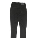 LEVI'S 721 Womens Black Regular Skinny Denim Medium W25 L30 Distressed Jeans
