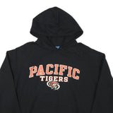 CHAMPION Mens Black Pacific Tigers Hoodie XL Cotton Blend Pullover Sweatshirt