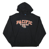 CHAMPION Mens Black Pacific Tigers Hoodie XL Cotton Blend Pullover Sweatshirt
