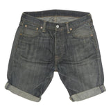 LEVI'S Mens Denim Blue Rolled Hem Shorts M W30 Classic Cut 5 Pocket