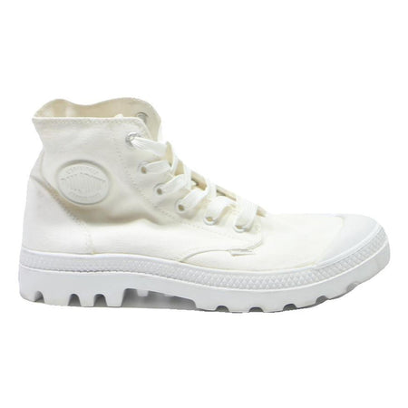 PALLADIUM Pampa Hi Mens Lace-Up Ankle Boots Canvas White UK 5.5 Rugged Sole