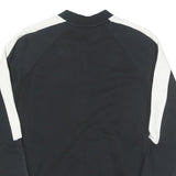 PUMA Womens Black & White Casual Jacket UK 10 Cotton Blend Plain Zip Athletic